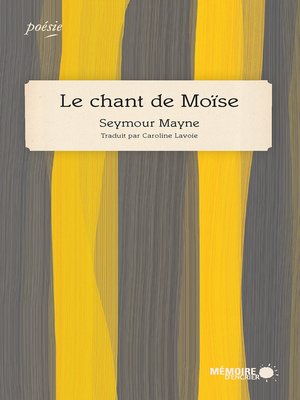 cover image of Le chant de Moïse